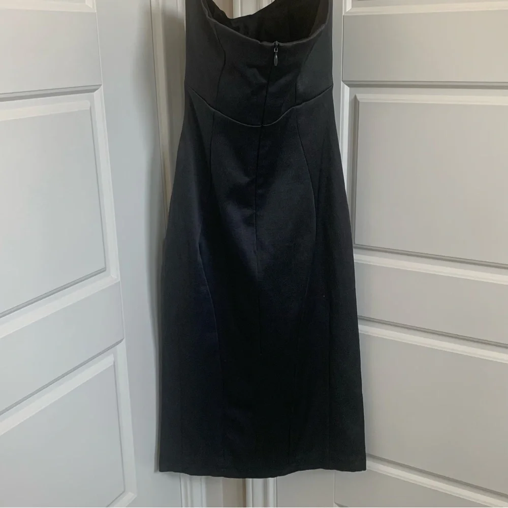 Zara Basics Strapless Cocktail Dress in Charcoal, Size XS